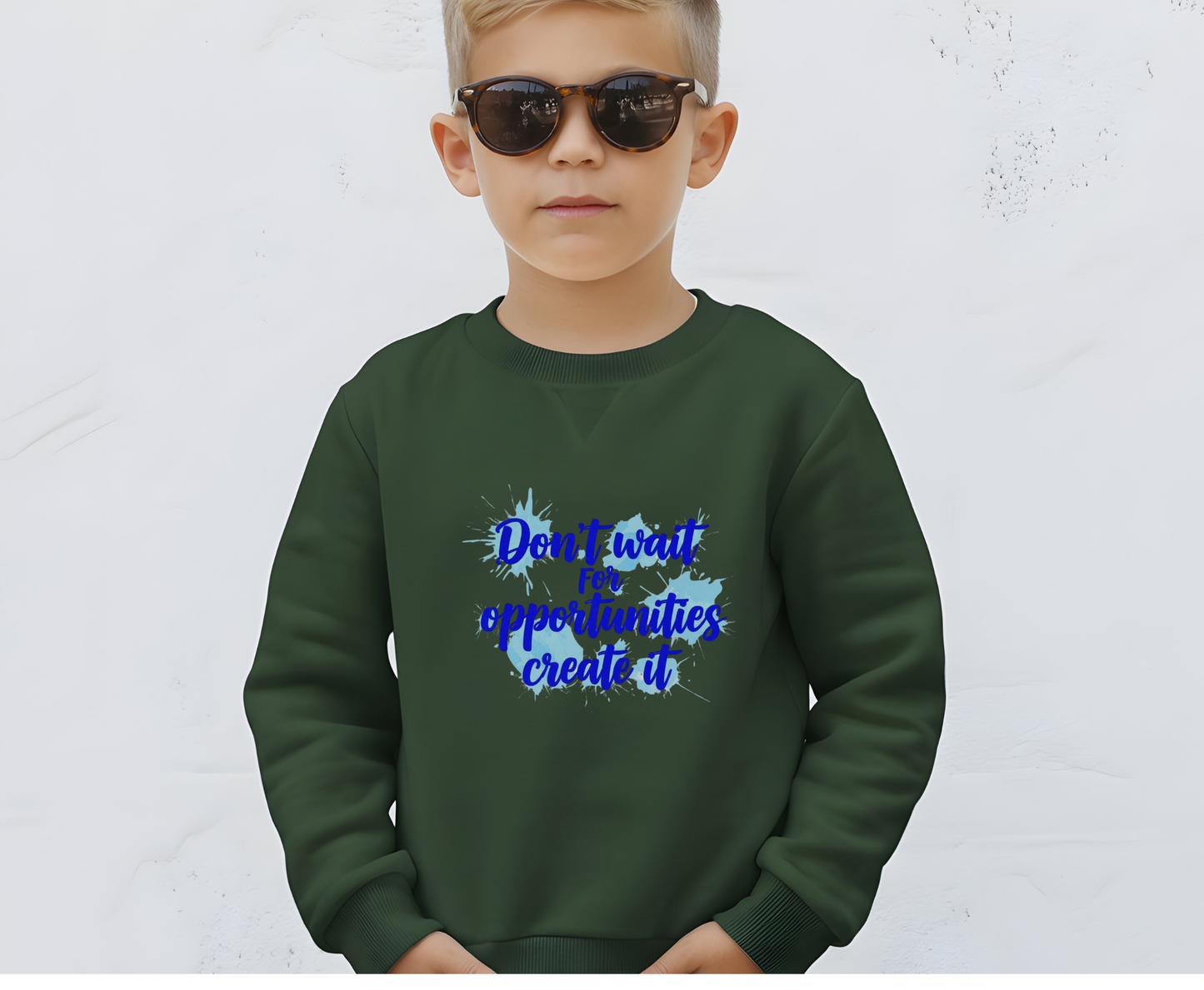 Motivational Crewneck Sweatshirt - Unisex EcoSmart Apparel, Relaxed Fit, Inspirational Quote, Comfortable Style for All Occasions