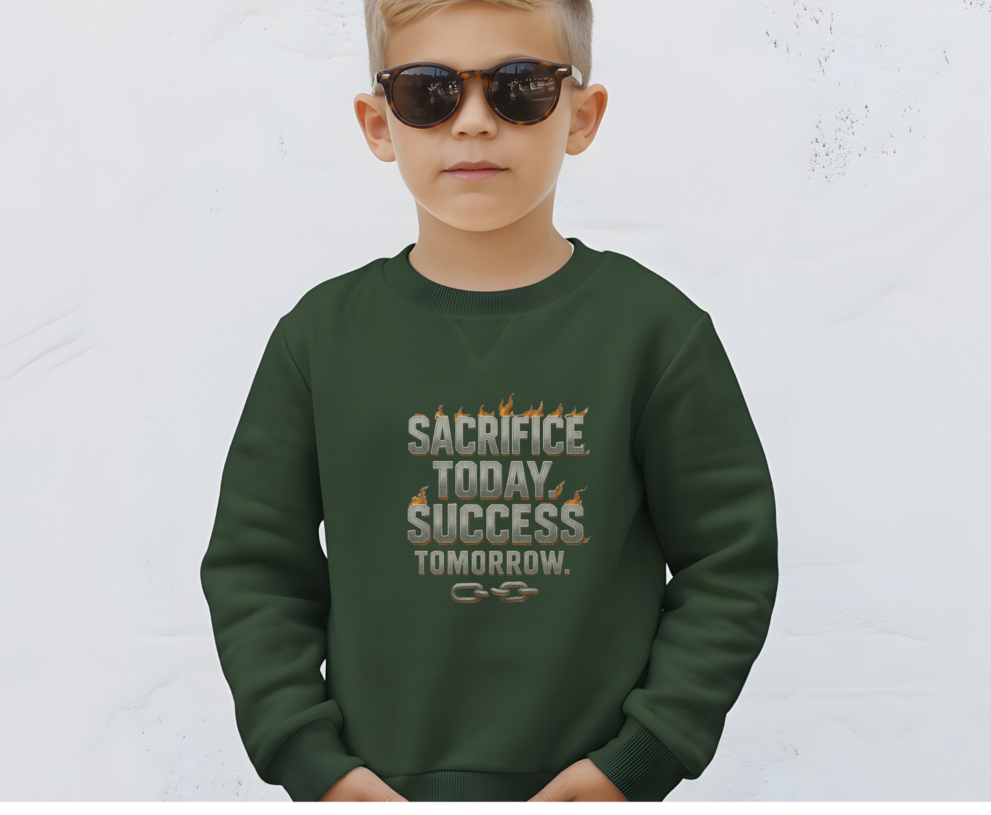 Motivational Eco-Friendly Sweatshirt | Unisex Crewneck | Perfect for Athletes, Students, Gifts, Casual Wear