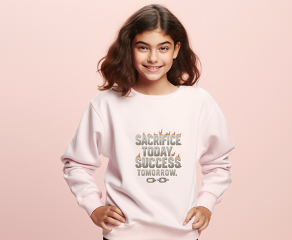 Motivational Eco-Friendly Sweatshirt | Unisex Crewneck | Perfect for Athletes, Students, Gifts, Casual Wear