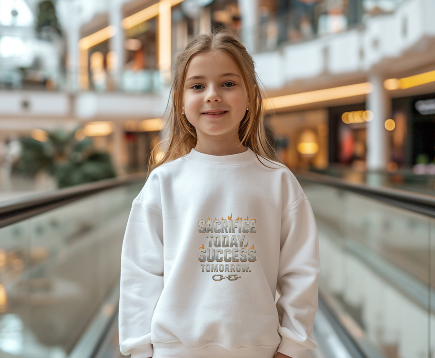 Motivational Eco-Friendly Sweatshirt | Unisex Crewneck | Perfect for Athletes, Students, Gifts, Casual Wear