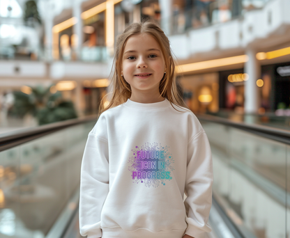 Future Icon in Progress Eco-Friendly Crewneck Sweatshirt, Unisex Sweatshirt, Inspirational Gift, Casual Wear, Comfortable Sweater, [...]