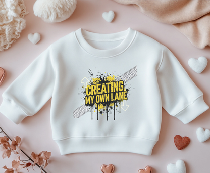Creative Vibes Eco-Friendly Crewneck Sweatshirt, Inspirational Gift, Unisex Apparel, Casual Wear, Sustainable Fashion