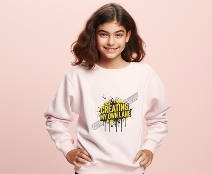 Creative Vibes Eco-Friendly Crewneck Sweatshirt, Inspirational Gift, Unisex Apparel, Casual Wear, Sustainable Fashion