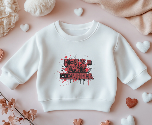 Gen Z Change Makers Eco-Friendly Sweatshirt, Unisex Pullovers, Casual Wear, Gift for Young Activists, Sustainable Fashion