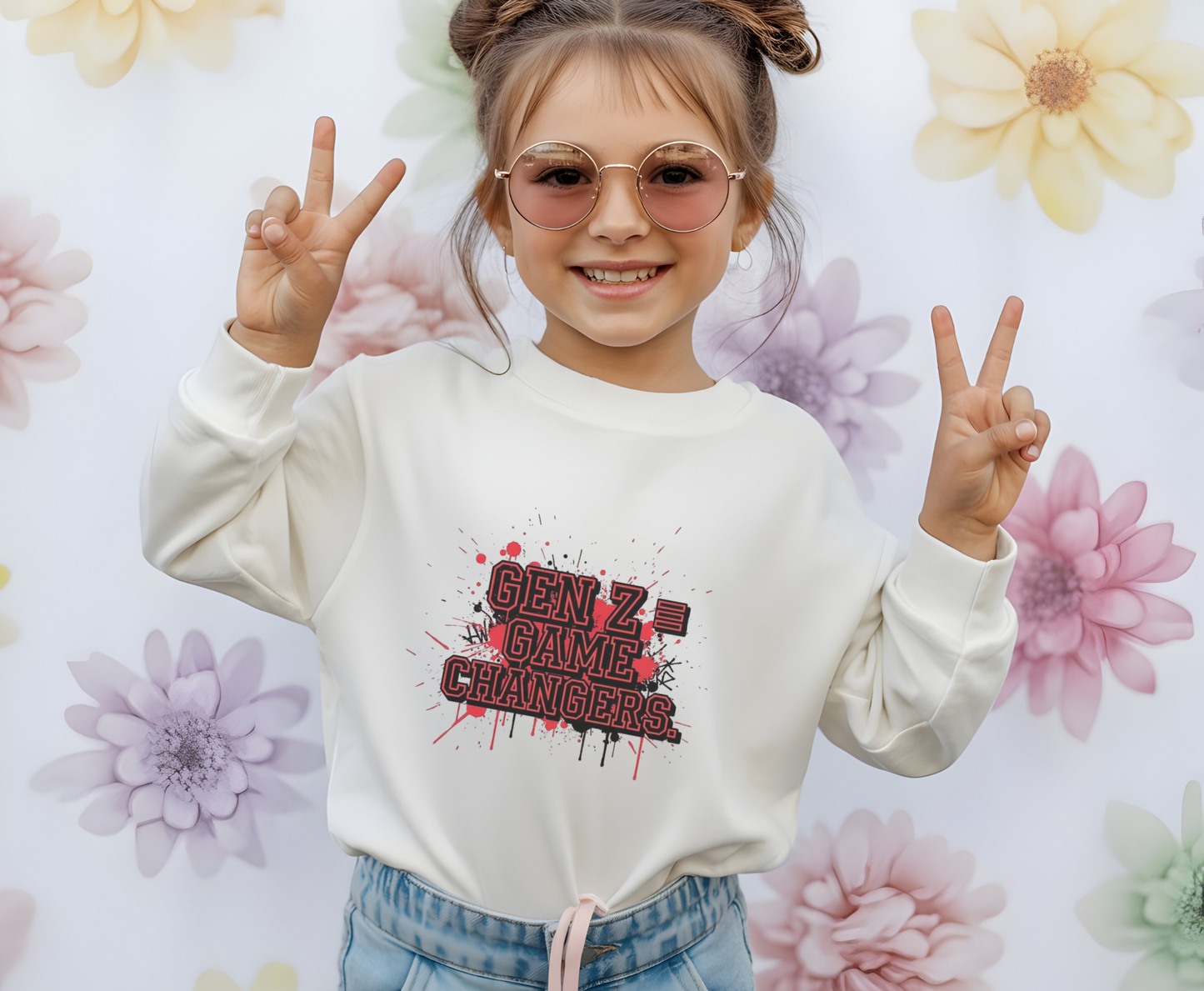 Gen Z Change Makers Eco-Friendly Sweatshirt, Unisex Pullovers, Casual Wear, Gift for Young Activists, Sustainable Fashion