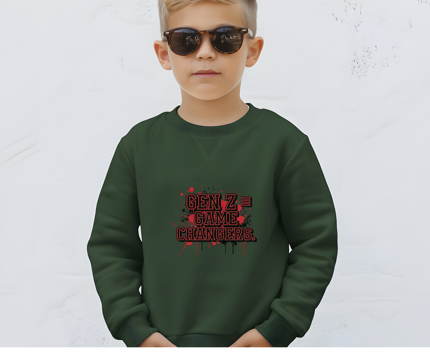 Gen Z Change Makers Eco-Friendly Sweatshirt, Unisex Pullovers, Casual Wear, Gift for Young Activists, Sustainable Fashion