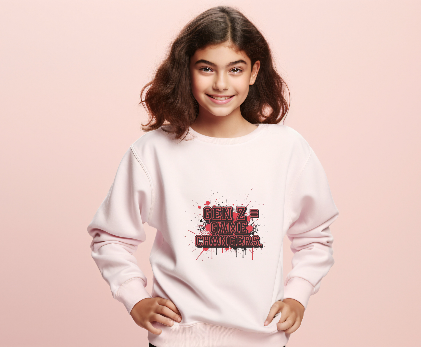 Gen Z Change Makers Eco-Friendly Sweatshirt, Unisex Pullovers, Casual Wear, Gift for Young Activists, Sustainable Fashion