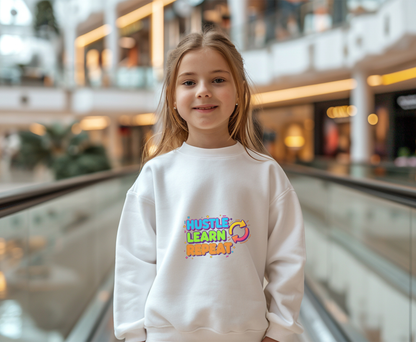 Eco-Friendly Hustle Learn Repeat Sweatshirt, Unisex Crewneck for Students, Motivational Gift, Casual Wear, EcoSmart Apparel, Perfect [...]