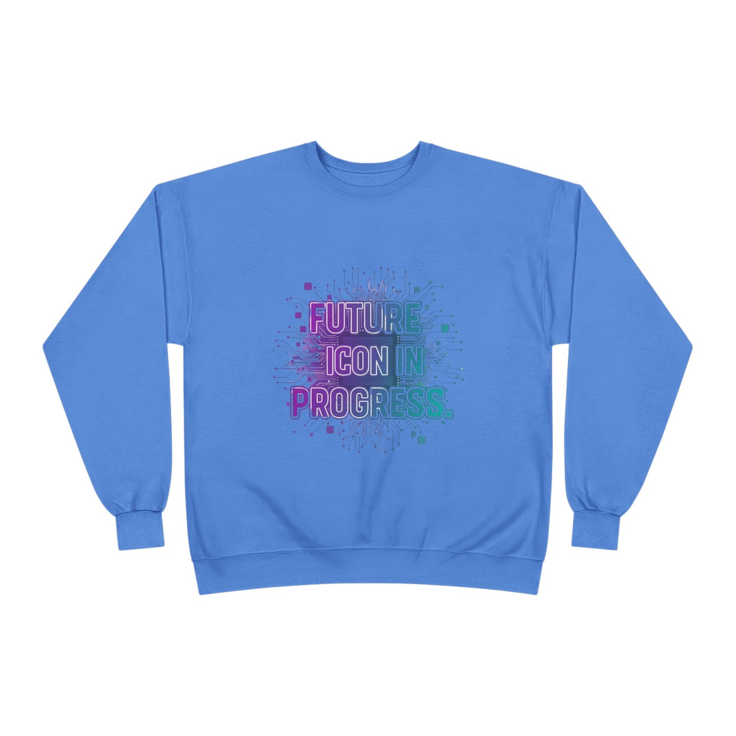 Future Icon in Progress Eco-Friendly Crewneck Sweatshirt, Unisex Sweatshirt, Inspirational Gift, Casual Wear, Comfortable Sweater, [...]