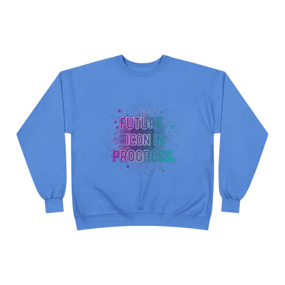 Future Icon in Progress Eco-Friendly Crewneck Sweatshirt, Unisex Sweatshirt, Inspirational Gift, Casual Wear, Comfortable Sweater, [...]