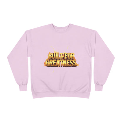 Built for Greatness Unisex EcoSmart Crewneck Sweatshirt, Motivational Sweater, Gift for Him/Her, Fitness Apparel, Cozy Casual Wear, [...]