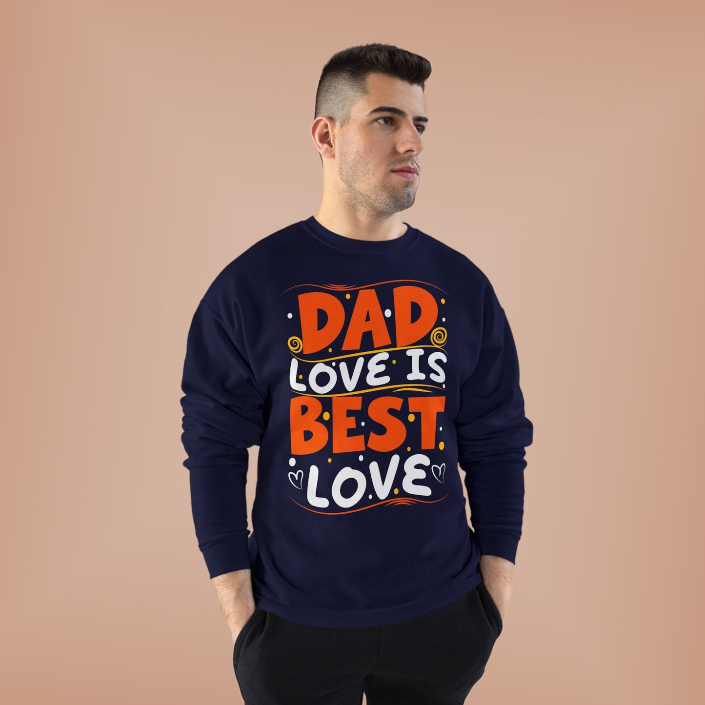 Dad Best Eco-Friendly Crewneck Sweatshirt, Perfect Gift for Father's Day, Unisex Sweatshirt, Cozy Wear, Family Celebration