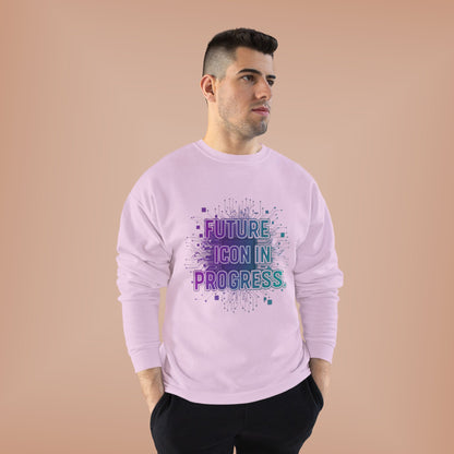 Future Icon in Progress Eco-Friendly Crewneck Sweatshirt, Unisex Sweatshirt, Inspirational Gift, Casual Wear, Comfortable Sweater, [...]