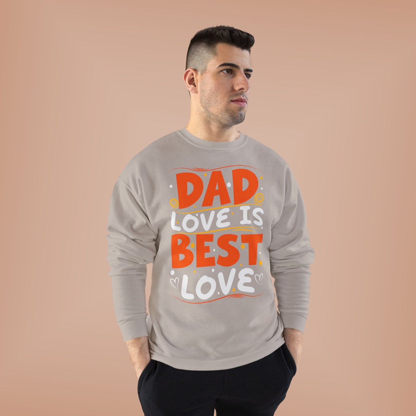 Dad Best Eco-Friendly Crewneck Sweatshirt, Perfect Gift for Father's Day, Unisex Sweatshirt, Cozy Wear, Family Celebration