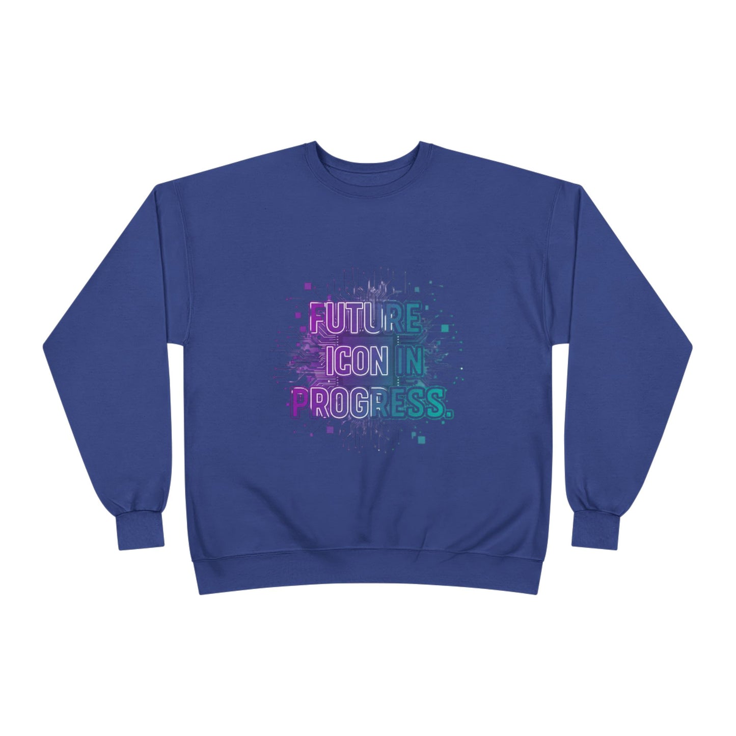 Future Icon in Progress Eco-Friendly Crewneck Sweatshirt, Unisex Sweatshirt, Inspirational Gift, Casual Wear, Comfortable Sweater, [...]