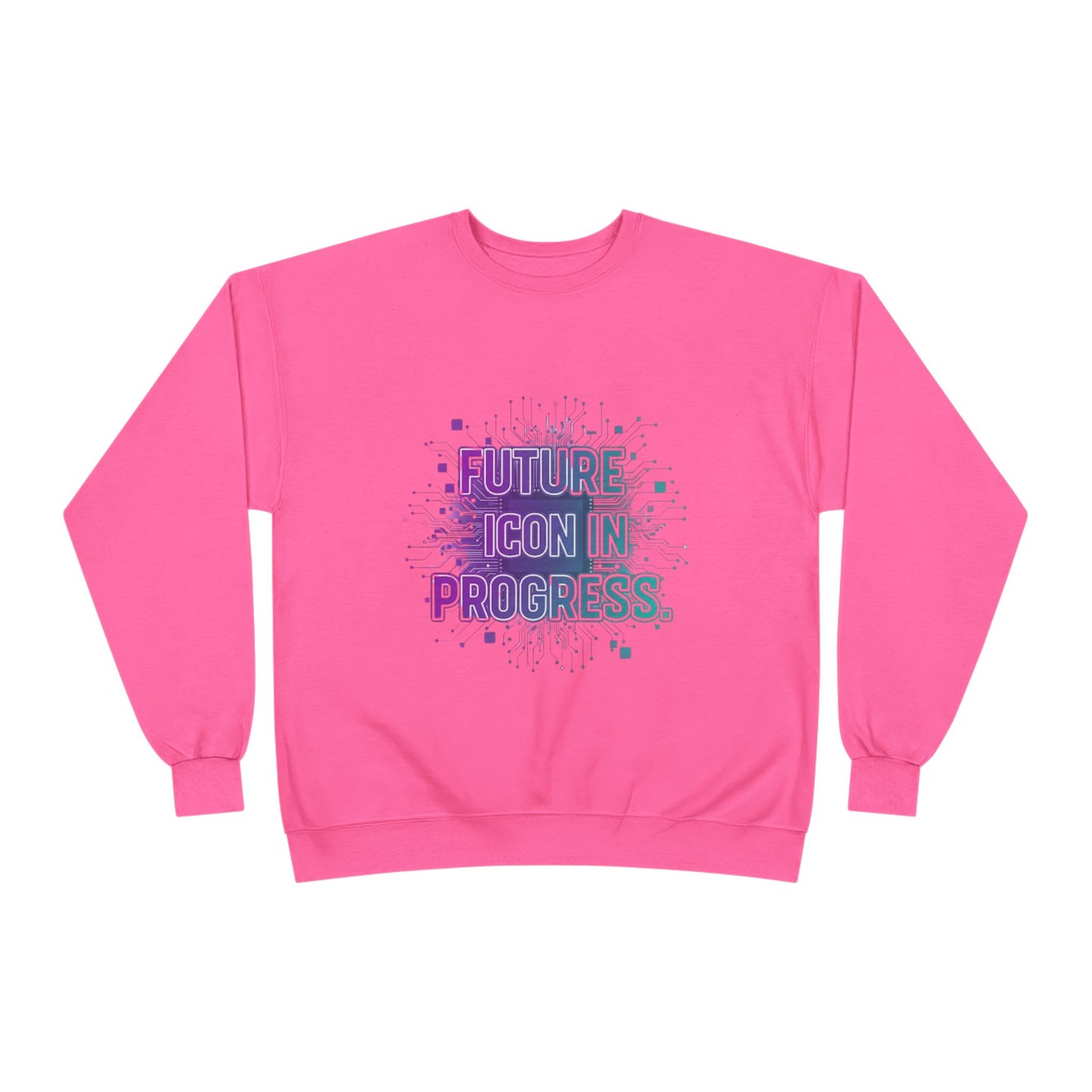 Future Icon in Progress Eco-Friendly Crewneck Sweatshirt, Unisex Sweatshirt, Inspirational Gift, Casual Wear, Comfortable Sweater, [...]