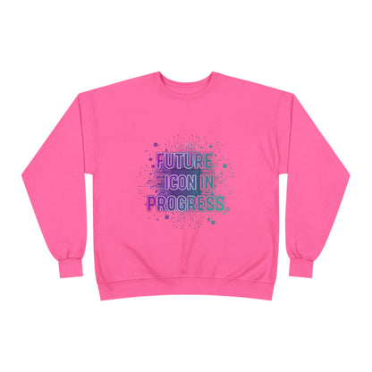 Future Icon in Progress Eco-Friendly Crewneck Sweatshirt, Unisex Sweatshirt, Inspirational Gift, Casual Wear, Comfortable Sweater, [...]