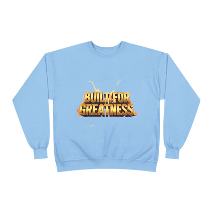 Built for Greatness Unisex EcoSmart Crewneck Sweatshirt, Motivational Sweater, Gift for Him/Her, Fitness Apparel, Cozy Casual Wear, [...]