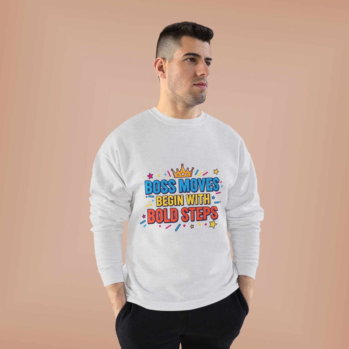 Bold Moves Eco-Friendly Crewneck Sweatshirt - Motivational Apparel for Bosses, Gifts for Entrepreneurs, Positive Vibes, Custom [...]