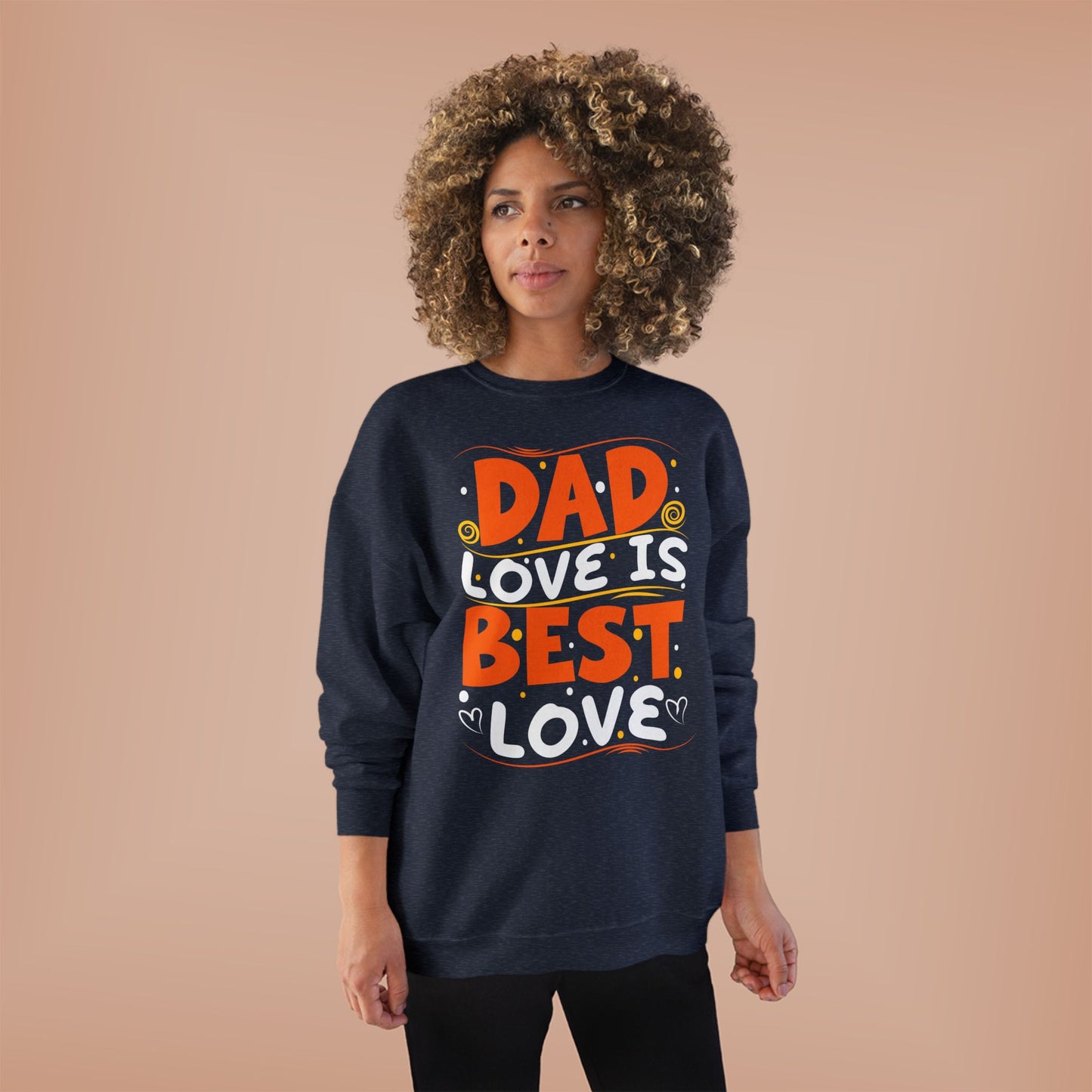 Dad Best Eco-Friendly Crewneck Sweatshirt, Perfect Gift for Father's Day, Unisex Sweatshirt, Cozy Wear, Family Celebration