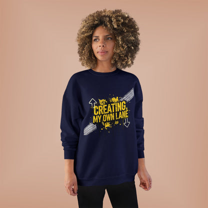 Creative Vibes Eco-Friendly Crewneck Sweatshirt, Inspirational Gift, Unisex Apparel, Casual Wear, Sustainable Fashion
