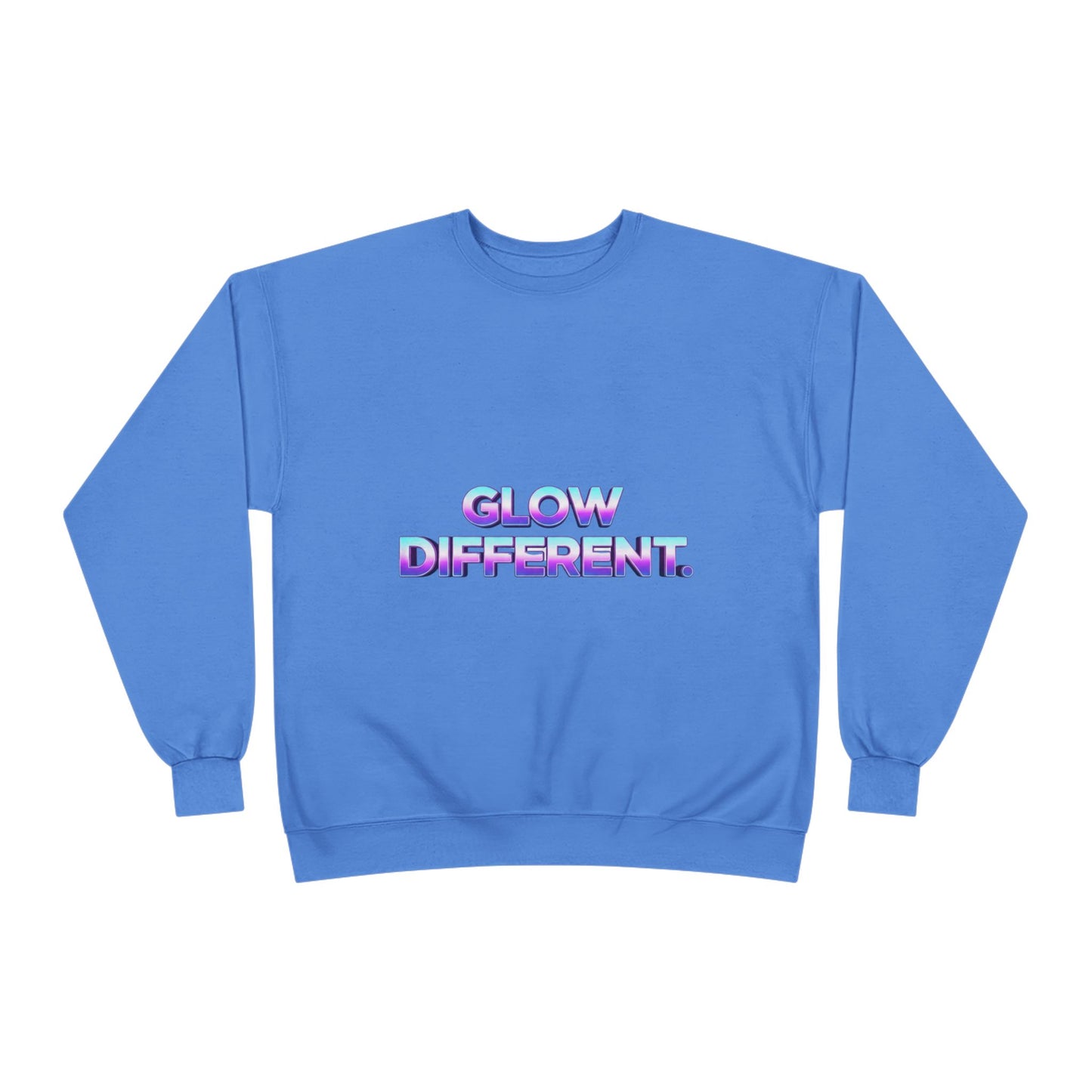 Glow Different Unisex Eco-Friendly Crewneck Sweatshirt, Cool Gift for Friends, Trendy Casual Wear, Cozy Fashion for All Occasions, [...]