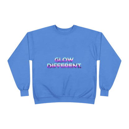 Glow Different Unisex Eco-Friendly Crewneck Sweatshirt, Cool Gift for Friends, Trendy Casual Wear, Cozy Fashion for All Occasions, [...]