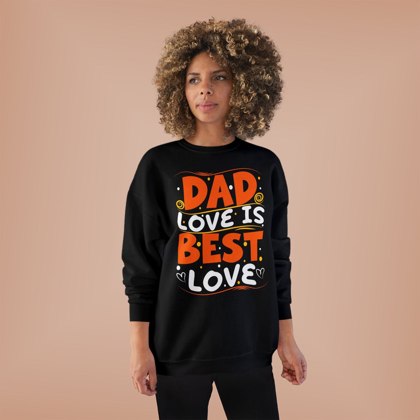 Dad Best Eco-Friendly Crewneck Sweatshirt, Perfect Gift for Father's Day, Unisex Sweatshirt, Cozy Wear, Family Celebration