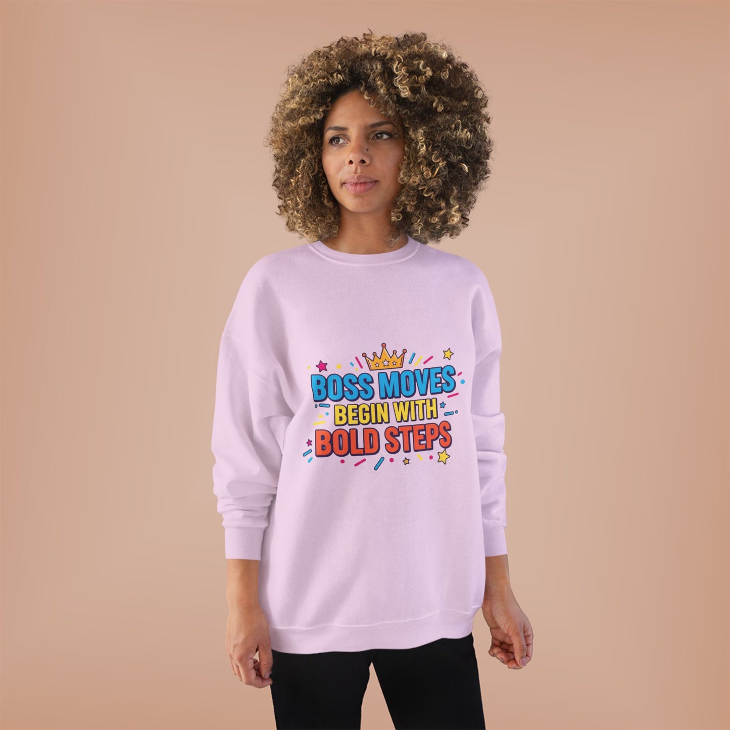 Bold Moves Eco-Friendly Crewneck Sweatshirt - Motivational Apparel for Bosses, Gifts for Entrepreneurs, Positive Vibes, Custom [...]