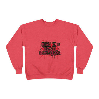 Gen Z Change Makers Eco-Friendly Sweatshirt, Unisex Pullovers, Casual Wear, Gift for Young Activists, Sustainable Fashion