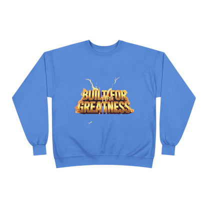Built for Greatness Unisex EcoSmart Crewneck Sweatshirt, Motivational Sweater, Gift for Him/Her, Fitness Apparel, Cozy Casual Wear, [...]