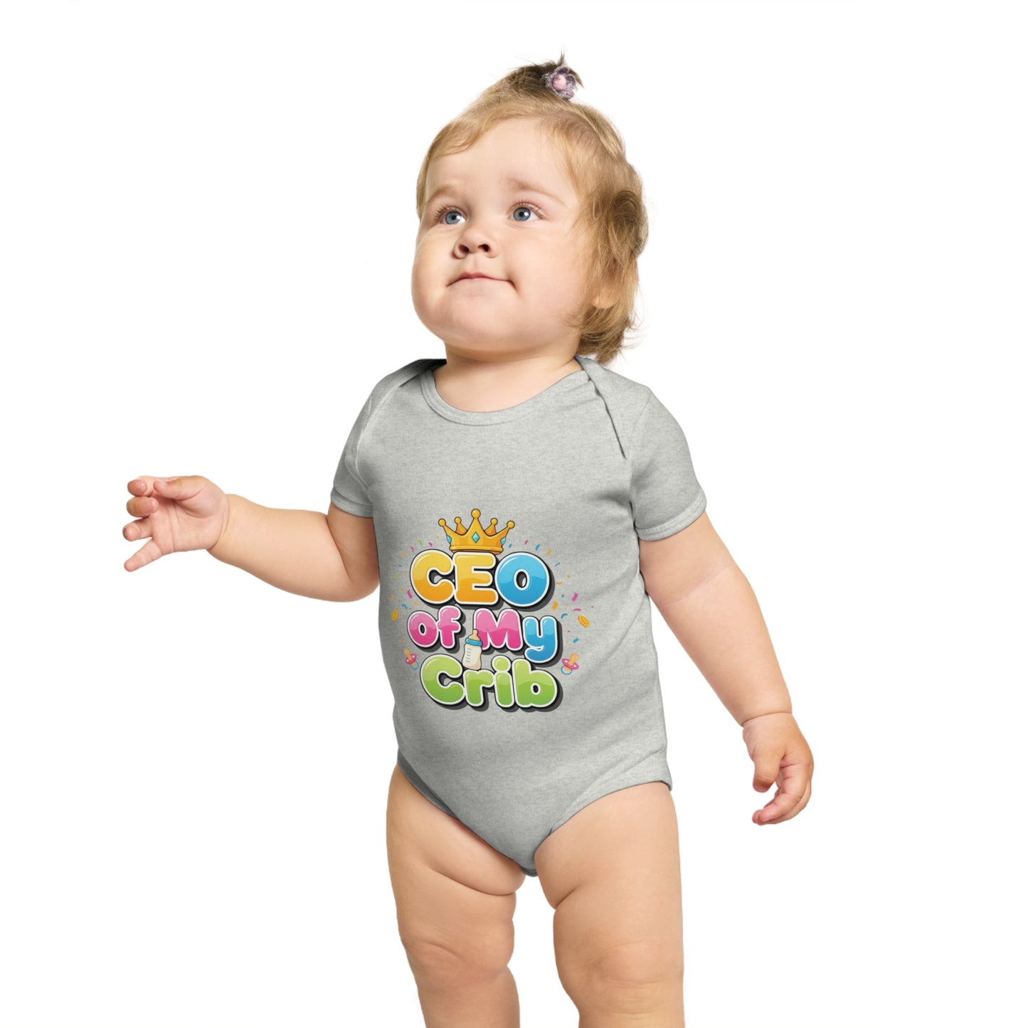 Cute Baby Bodysuit - CEO of My Crib, Birthday Gift, Baby Shower, New Parent, Infant Clothing, Fun Baby Outfit