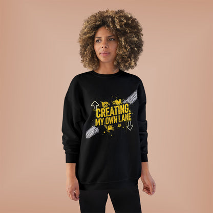 Creative Vibes Eco-Friendly Crewneck Sweatshirt, Inspirational Gift, Unisex Apparel, Casual Wear, Sustainable Fashion