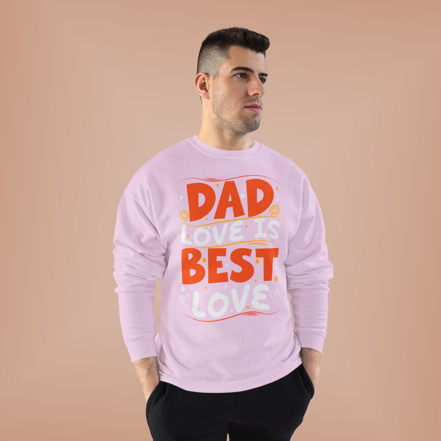 Dad Best Eco-Friendly Crewneck Sweatshirt, Perfect Gift for Father's Day, Unisex Sweatshirt, Cozy Wear, Family Celebration