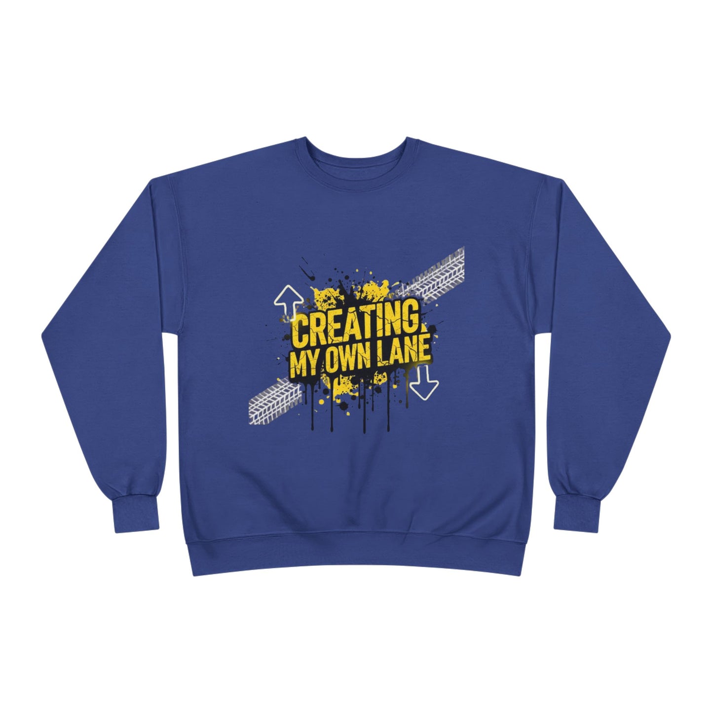 Creative Vibes Eco-Friendly Crewneck Sweatshirt, Inspirational Gift, Unisex Apparel, Casual Wear, Sustainable Fashion