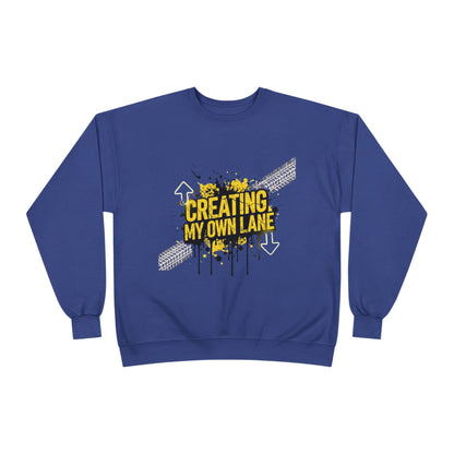 Creative Vibes Eco-Friendly Crewneck Sweatshirt, Inspirational Gift, Unisex Apparel, Casual Wear, Sustainable Fashion