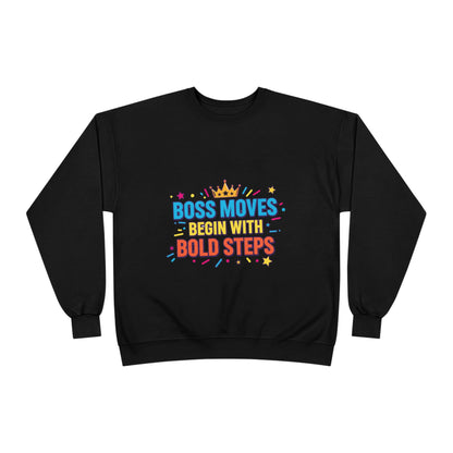 Bold Moves Eco-Friendly Crewneck Sweatshirt - Motivational Apparel for Bosses, Gifts for Entrepreneurs, Positive Vibes, Custom [...]