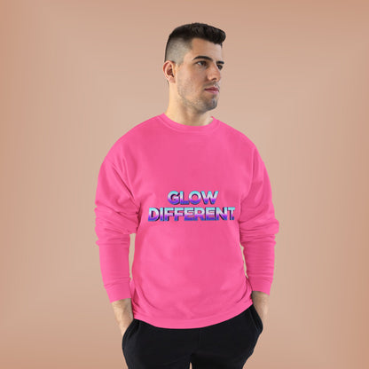 Glow Different Unisex Eco-Friendly Crewneck Sweatshirt, Cool Gift for Friends, Trendy Casual Wear, Cozy Fashion for All Occasions, [...]