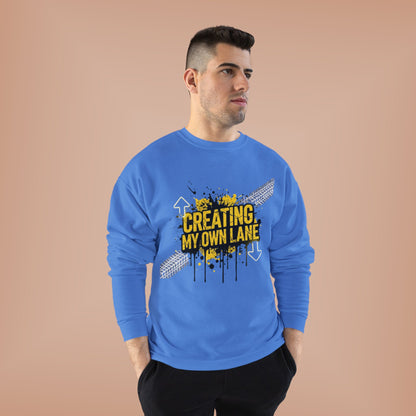 Creative Vibes Eco-Friendly Crewneck Sweatshirt, Inspirational Gift, Unisex Apparel, Casual Wear, Sustainable Fashion