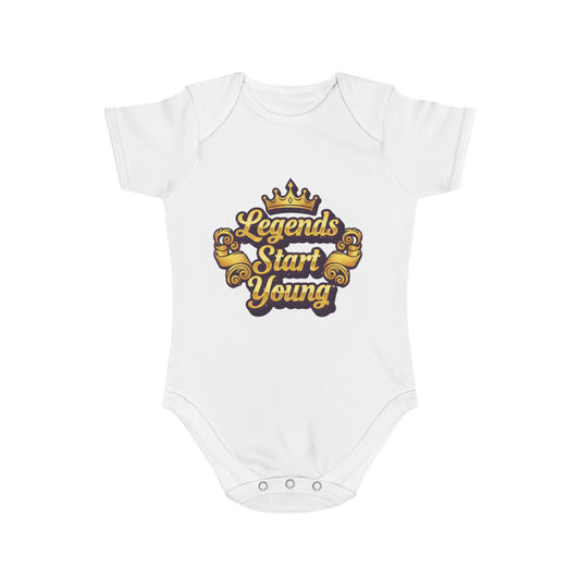 Legends Start Young Baby Bodysuit, Cute Baby Outfit, Newborn Gift, Baby Shower Gift, Toddler Apparel, Baby Clothes