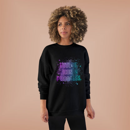 Future Icon in Progress Eco-Friendly Crewneck Sweatshirt, Unisex Sweatshirt, Inspirational Gift, Casual Wear, Comfortable Sweater, [...]