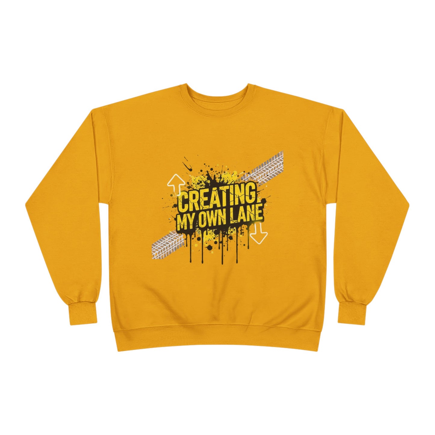 Creative Vibes Eco-Friendly Crewneck Sweatshirt, Inspirational Gift, Unisex Apparel, Casual Wear, Sustainable Fashion