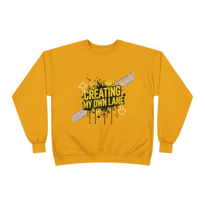 Creative Vibes Eco-Friendly Crewneck Sweatshirt, Inspirational Gift, Unisex Apparel, Casual Wear, Sustainable Fashion