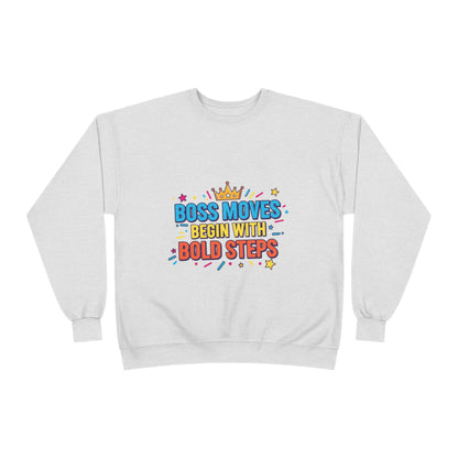 Bold Moves Eco-Friendly Crewneck Sweatshirt - Motivational Apparel for Bosses, Gifts for Entrepreneurs, Positive Vibes, Custom [...]
