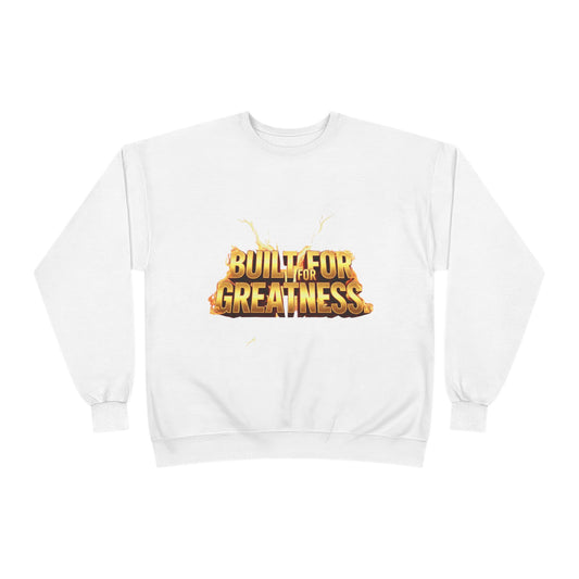 Built for Greatness Unisex EcoSmart Crewneck Sweatshirt, Motivational Sweater, Gift for Him/Her, Fitness Apparel, Cozy Casual Wear, [...]