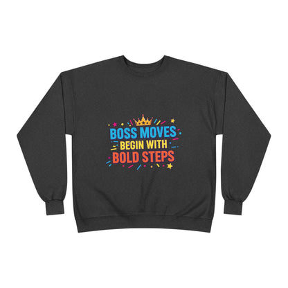 Bold Moves Eco-Friendly Crewneck Sweatshirt - Motivational Apparel for Bosses, Gifts for Entrepreneurs, Positive Vibes, Custom [...]