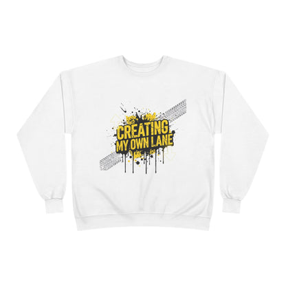 Creative Vibes Eco-Friendly Crewneck Sweatshirt, Inspirational Gift, Unisex Apparel, Casual Wear, Sustainable Fashion