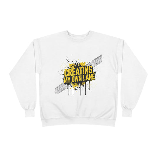Creative Vibes Eco-Friendly Crewneck Sweatshirt, Inspirational Gift, Unisex Apparel, Casual Wear, Sustainable Fashion