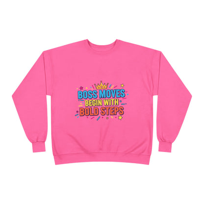 Bold Moves Eco-Friendly Crewneck Sweatshirt - Motivational Apparel for Bosses, Gifts for Entrepreneurs, Positive Vibes, Custom [...]