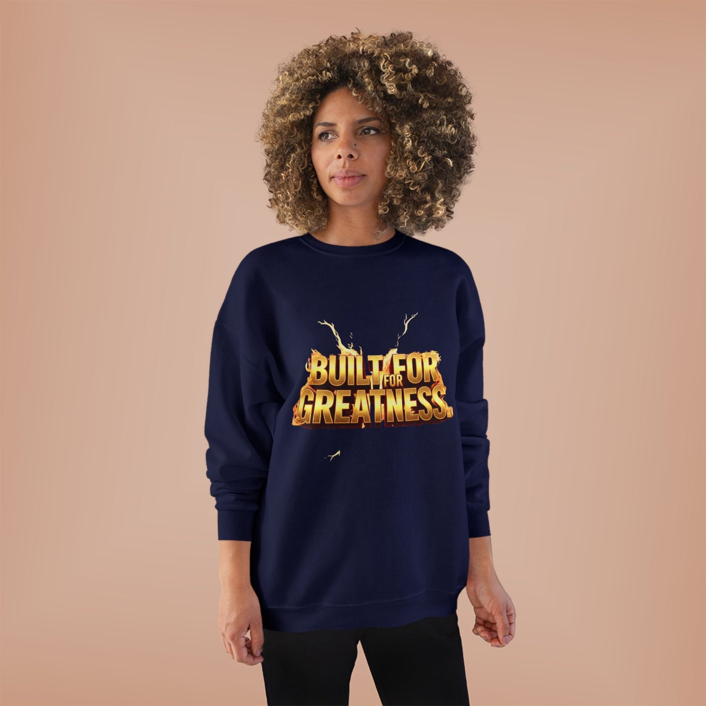 Built for Greatness Unisex EcoSmart Crewneck Sweatshirt, Motivational Sweater, Gift for Him/Her, Fitness Apparel, Cozy Casual Wear, [...]